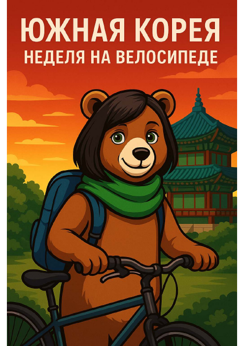 Обложка гайда по веломаршруту в Корее