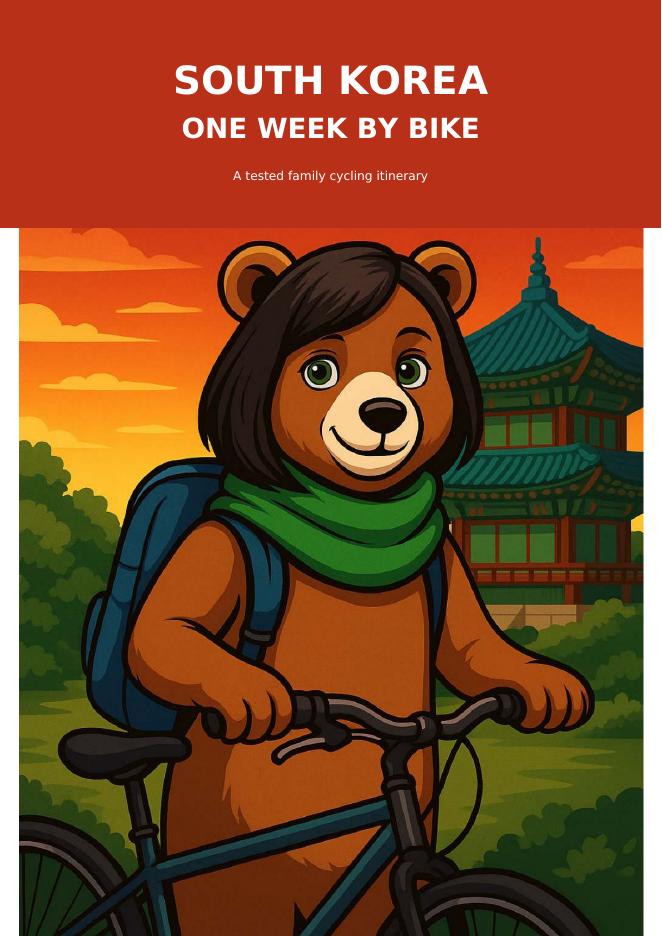 South Korea by bike guide cover